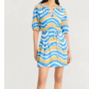 Puff Sleeve Drop Waist Babydoll Minidress